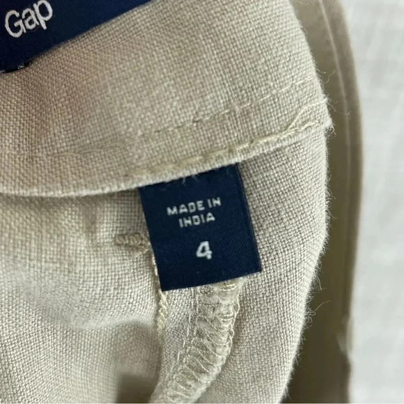 Gap Womens Size 4 linen chino shorts 0952 - Picture 4 of 8